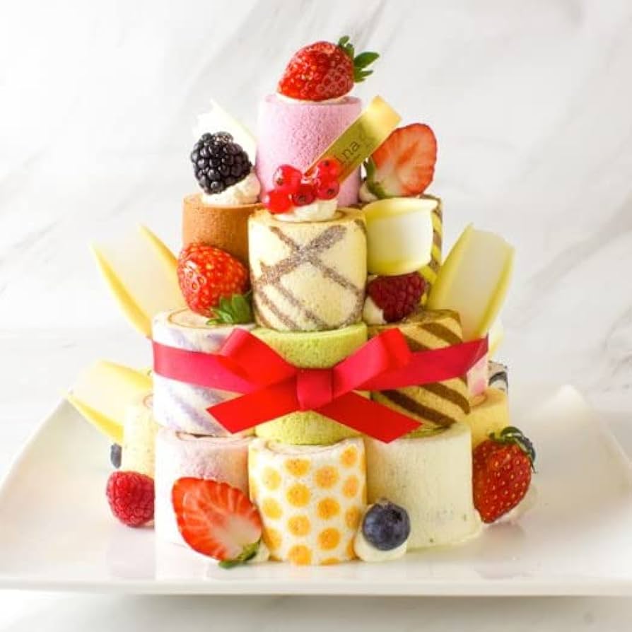 Amazon.co.jp: Cake.jp ロールケーキのイリナ 25種ロールケーキ